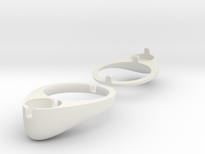 Birth Control Holder Ring in White Natural Versatile Plastic