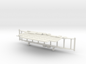 Jalopy Trailer in White Natural Versatile Plastic