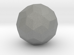 Joined Truncated Icosahedron - 1 Inch - Rounded V1 in Gray PA12