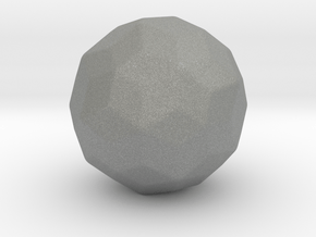 Joined Truncated Icosahedron - 1 Inch - Rounded V2 in Gray PA12