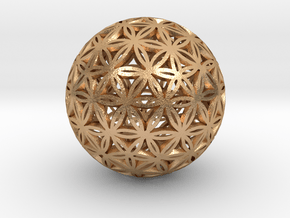 Flower of Life Orb (40 mm) FOL40A in Natural Bronze