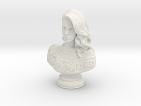 Lana Del Rey Mini Bust in White Natural Versatile Plastic