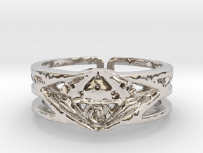 Golden Design Ring in Platinum