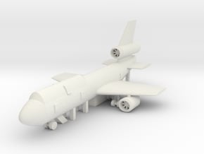 Airport Fire Training Aircraft - Various Scales in White Natural Versatile Plastic: 1:400