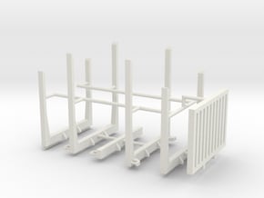 1/64th Custom logging rack n bunks  in White Natural Versatile Plastic