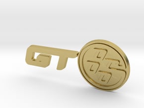 Toyota GT-86 Logo Badge in Natural Brass