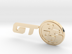 Toyota GT-86 Logo Badge in 14k Gold Plated Brass