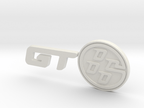 Toyota GT-86 Logo Badge in White Natural Versatile Plastic