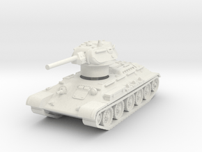 T-34-76 1942 fact. 112 late 1/87 in White Natural Versatile Plastic