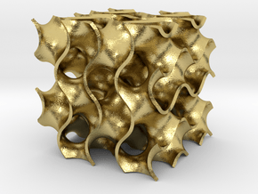 Simple Gyroid in Natural Brass