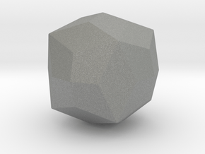 Joined Truncated Octahedron - 1 Inch - Rounded V1 in Gray PA12