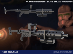 Flamethrower (Elite Squad trooper) in Tan Fine Detail Plastic