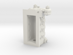 26b Billet style rotary block in White Natural Versatile Plastic: 1:18