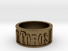 Toros Band (Size 10) in Natural Bronze