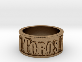 Toros Band (Size 10) in Natural Brass