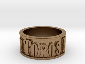 Toros Band (Size 10) in Natural Brass