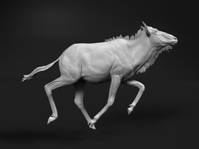 Blue Wildebeest 1:15 Swimming Juvenile 1 in White Natural Versatile Plastic