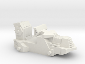 Tracked Attack Vehicle Body (Hollowed) in White Natural Versatile Plastic