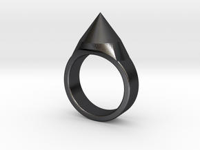 Ring by EDGE in Polished and Bronzed Black Steel