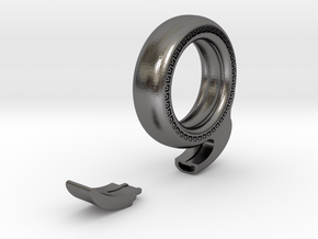 SLIDO Blade Ring in Polished Nickel Steel: 6.75 / 53.375