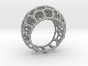 Voronoi Cell Ring II  (Size 54) in Aluminum