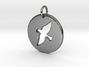 Creator Pendant in Fine Detail Polished Silver