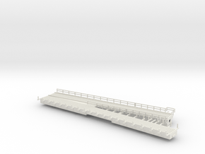 Keddie Wye Bridge Section 1 Z scale in White Natural Versatile Plastic