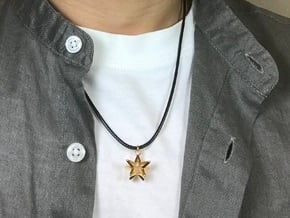 Guiding Star Pendant in 18k Gold Plated Brass