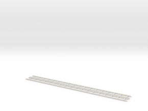 Broad Gauge Baulk Road Sleepers - Long (N Scale) in White Natural Versatile Plastic