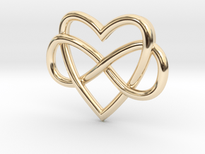 Polyamoury Pin in 14K Yellow Gold