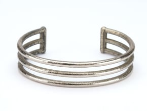 Minimalistic Bracelet in Polished Nickel Steel