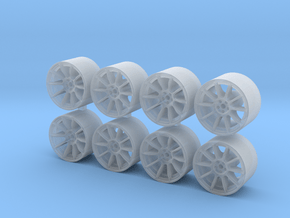 ZE40 815-55 1/64 Scale Wheels in Smooth Fine Detail Plastic