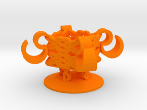 Chinese_Style_Candlestick in Orange Processed Versatile Plastic