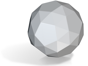 Snub Cube (dextro) - 1 Inch - Rounded V1 in Tan Fine Detail Plastic