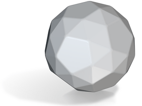 Snub Cube (dextro) - 1 Inch - Rounded V2 in Tan Fine Detail Plastic