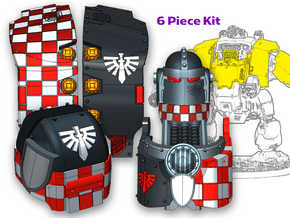 Knight Legion (Chkr): Full Atlas Pattern Kit in Tan Fine Detail Plastic