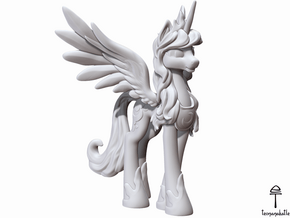Princess Luna My Little Pony (Plastic, 9.2cm tall) in White Natural Versatile Plastic