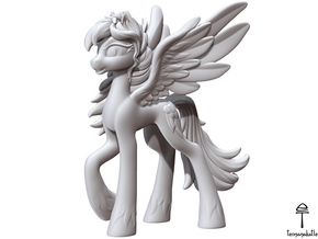 Rainbow Dash My Little Pony (Plastic, 8.2 cm tall) in White Natural Versatile Plastic