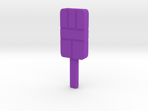 Gari Robo-kun Popsicle Transformer in Purple Processed Versatile Plastic: Small