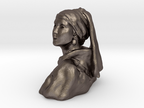 Girl with a Pearl Earring in Polished Bronzed-Silver Steel