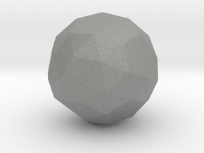 Snub Cube (dextro) - 1 Inch - Rounded V1 in Gray PA12