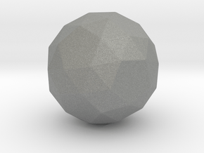 Snub Dodecahedron (dextro) - 1 Inch - Rounded V1 in Gray PA12