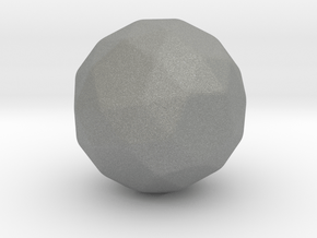 Snub Dodecahedron (dextro) - 1 Inch - Rounded V2 in Gray PA12