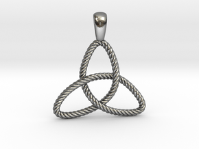 Trinity Knot Pendant in Polished Silver