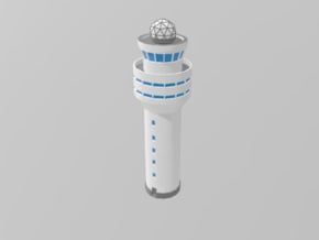 Generic Round ATC Tower 1/350 in White Natural Versatile Plastic