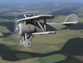 Nieuport 24 (+Lewis, 1:144) in White Natural Versatile Plastic