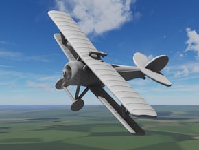 Nieuport 24 (RFC, 1:144) in White Natural Versatile Plastic
