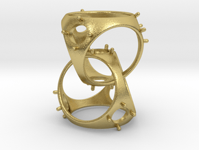 Entwined  in Natural Brass (Interlocking Parts)