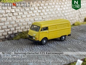 Hanomag-Henschel F25 Kastenwagen (N 1:160) in Smooth Fine Detail Plastic