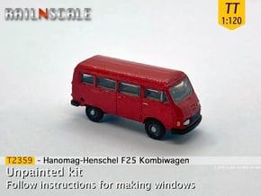 Hanomag-Henschel F25 Kombiwagen (TT 1:120) in Smooth Fine Detail Plastic